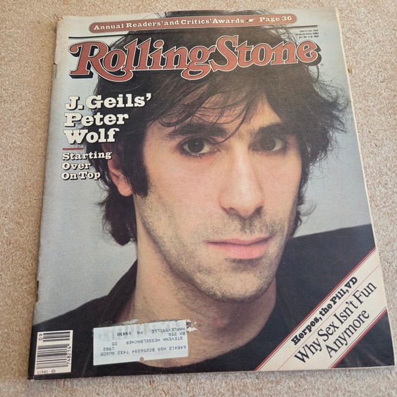 Rolling Stone Other - Rolling Stone Magazine Issue 364 March 1982 Peter Wolf J Geils Band Vintage